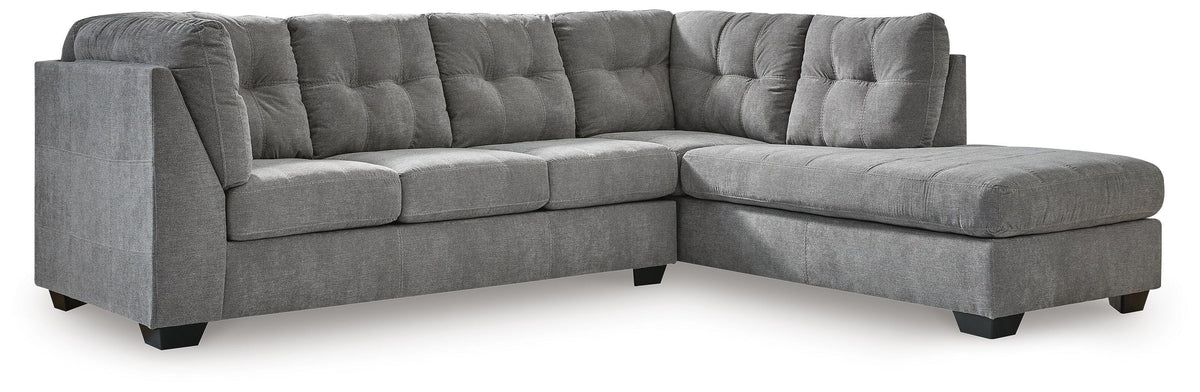 Marleton 2-Piece Sectional with Chaise Microfiber