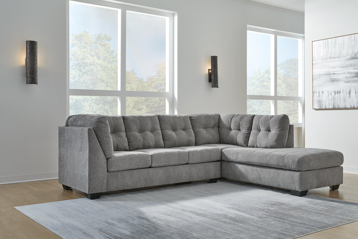 Marleton 2-Piece Sectional with Chaise Microfiber