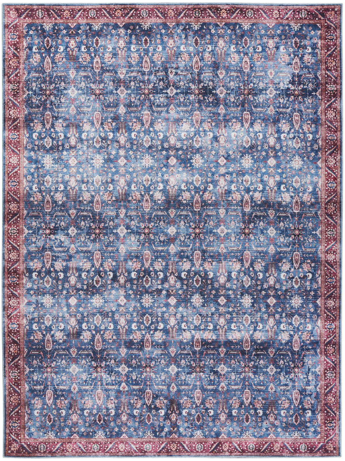 Grand Washables GRW06 Blue Brick Rug - Rectangle