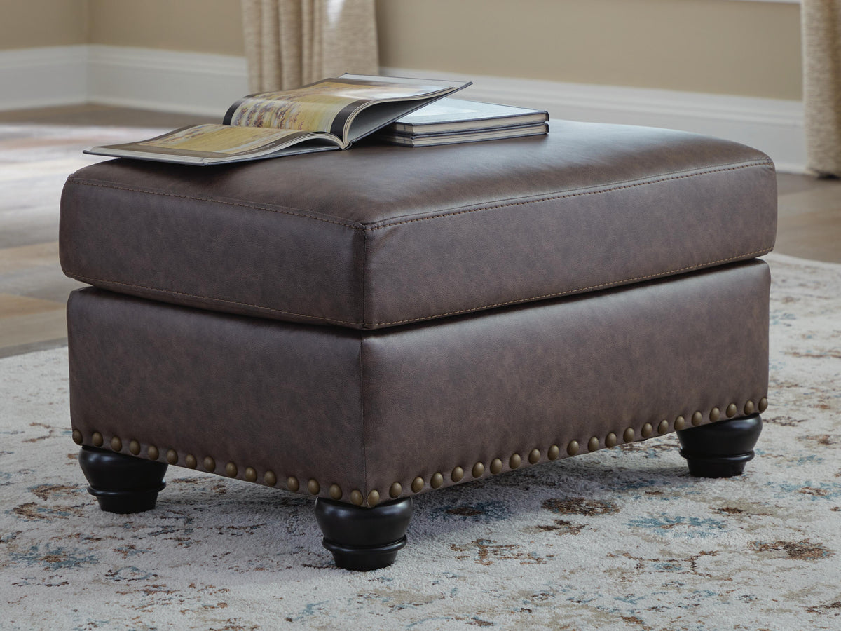 Roxmere Ottoman Faux Leather