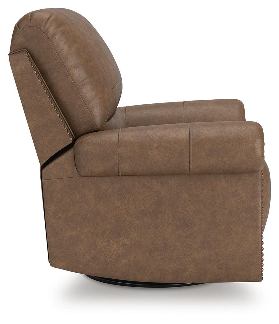 Chasemore Swivel Glider Recliner Faux Leather