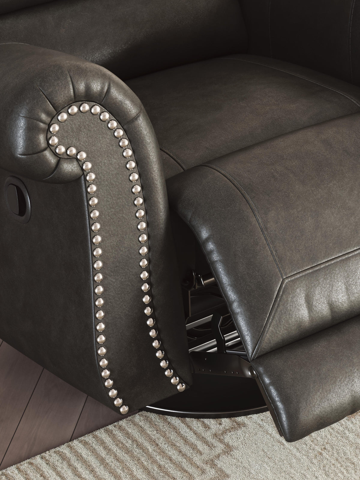 Chasemore Swivel Glider Recliner Faux Leather