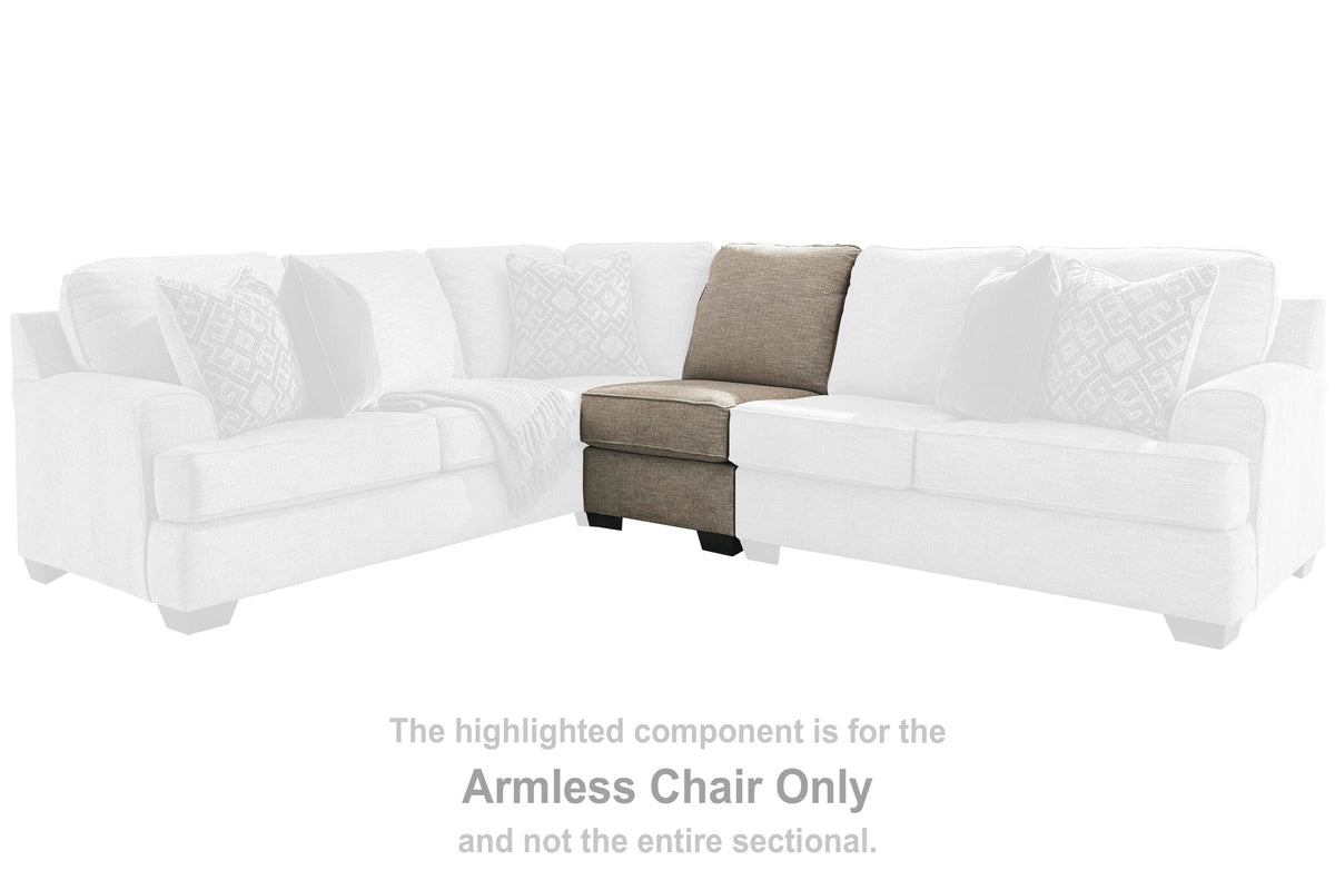 Bovarian Armless Chair Chenille