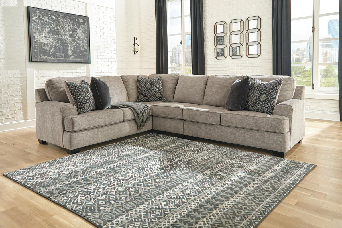 Bovarian 3-Piece Sectional and Ottoman