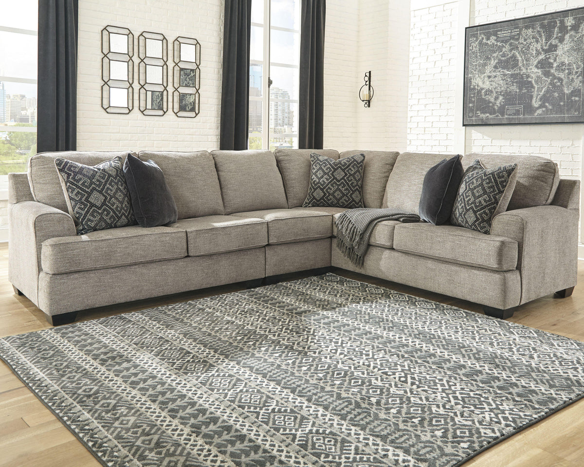Bovarian 3-Piece Sectional Chenille