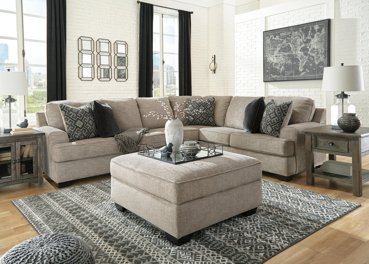 Bovarian 3-Piece Sectional with Ottoman