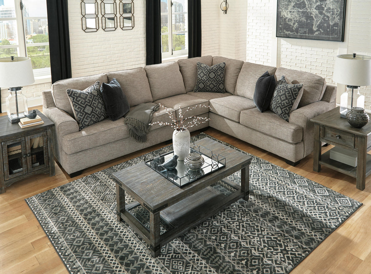 Bovarian 3-Piece Sectional Chenille