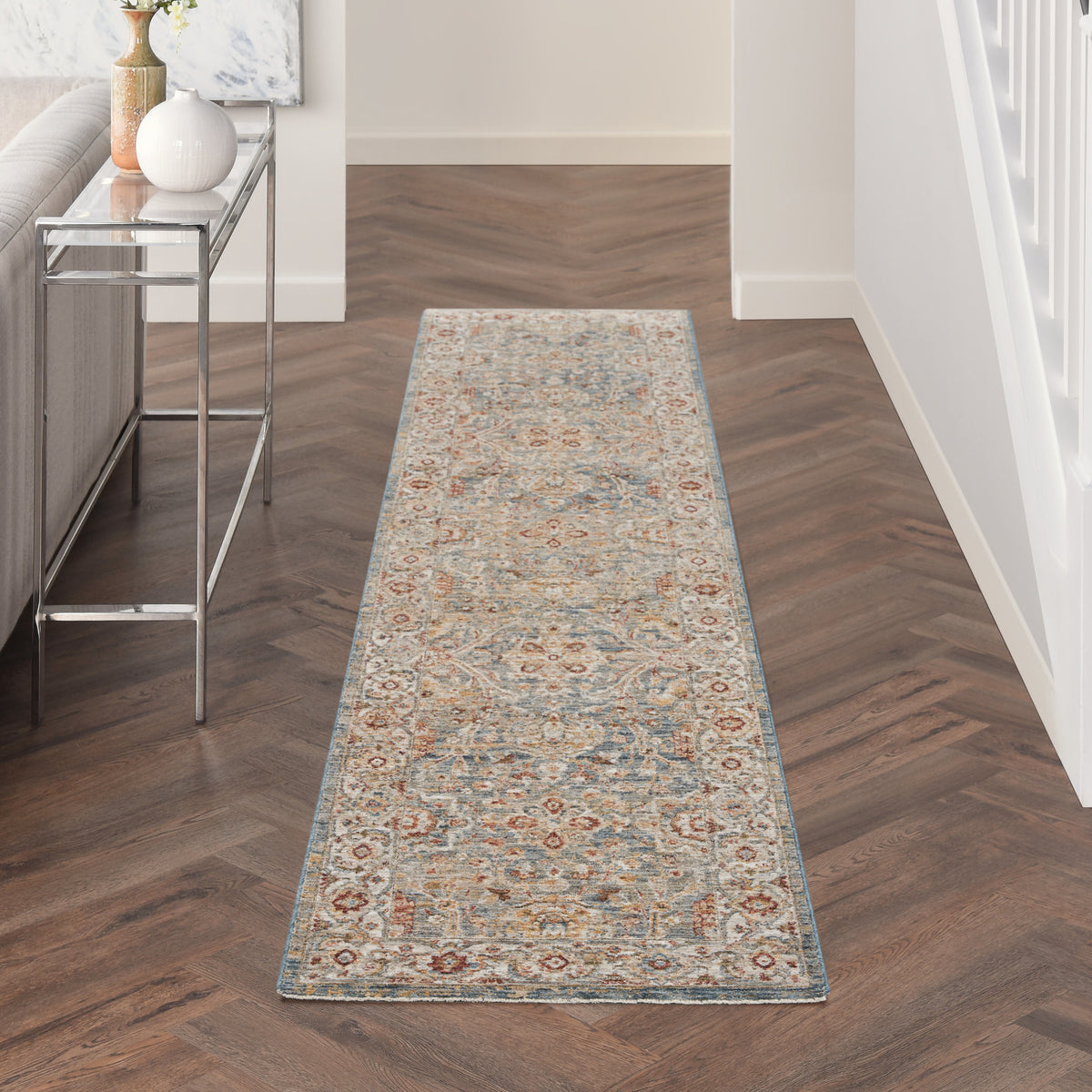Sahar SHR03 Blue Rug - room scene
