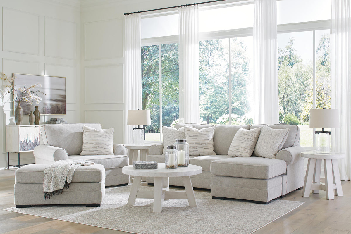 Eastonbridge Sofa Chaise, Oversized Chair, and Ottoman