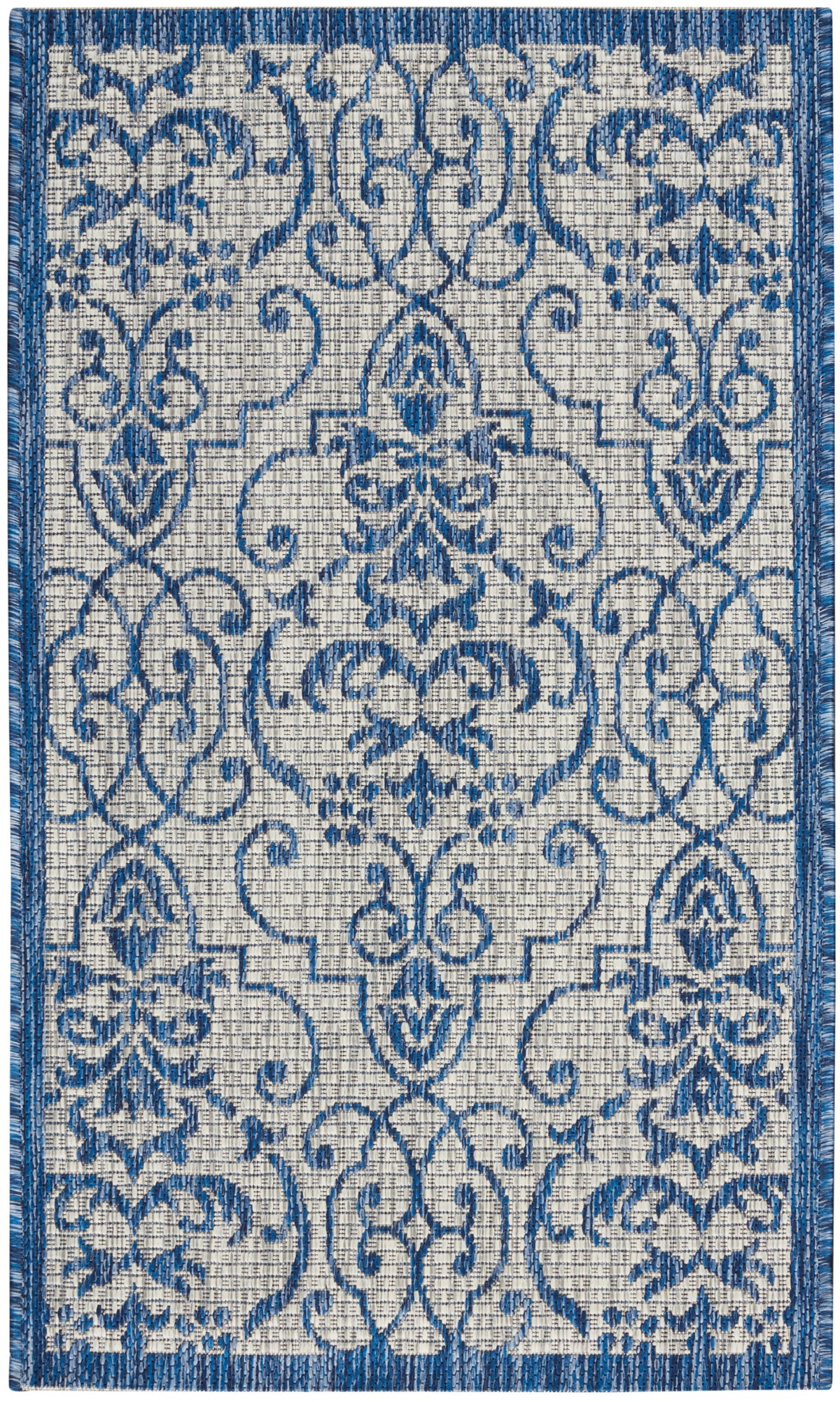 Country Side CTR04 Ivory Blue Rug - Rectangle