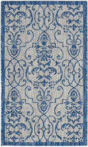Country Side CTR04 Ivory Blue Rug - Rectangle