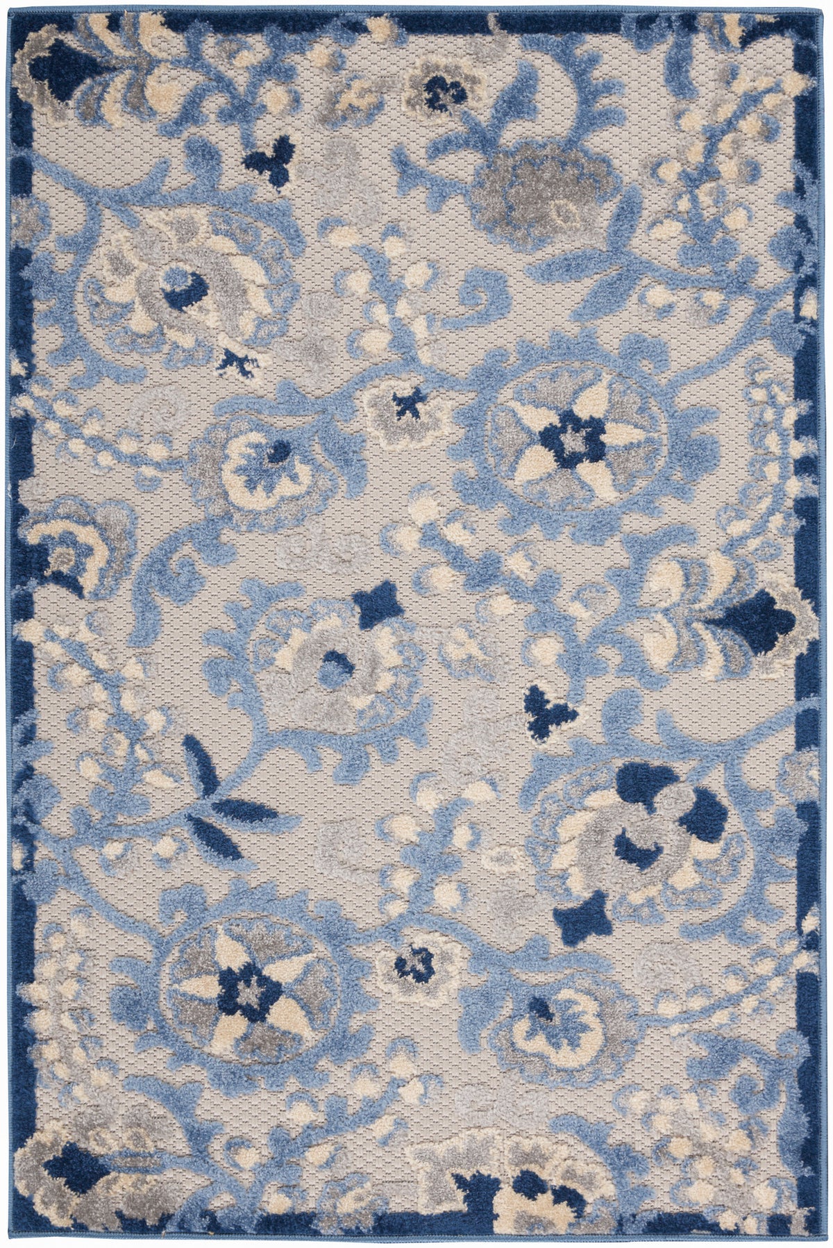 Aloha ALH17 Blue Grey Rug - Rectangle