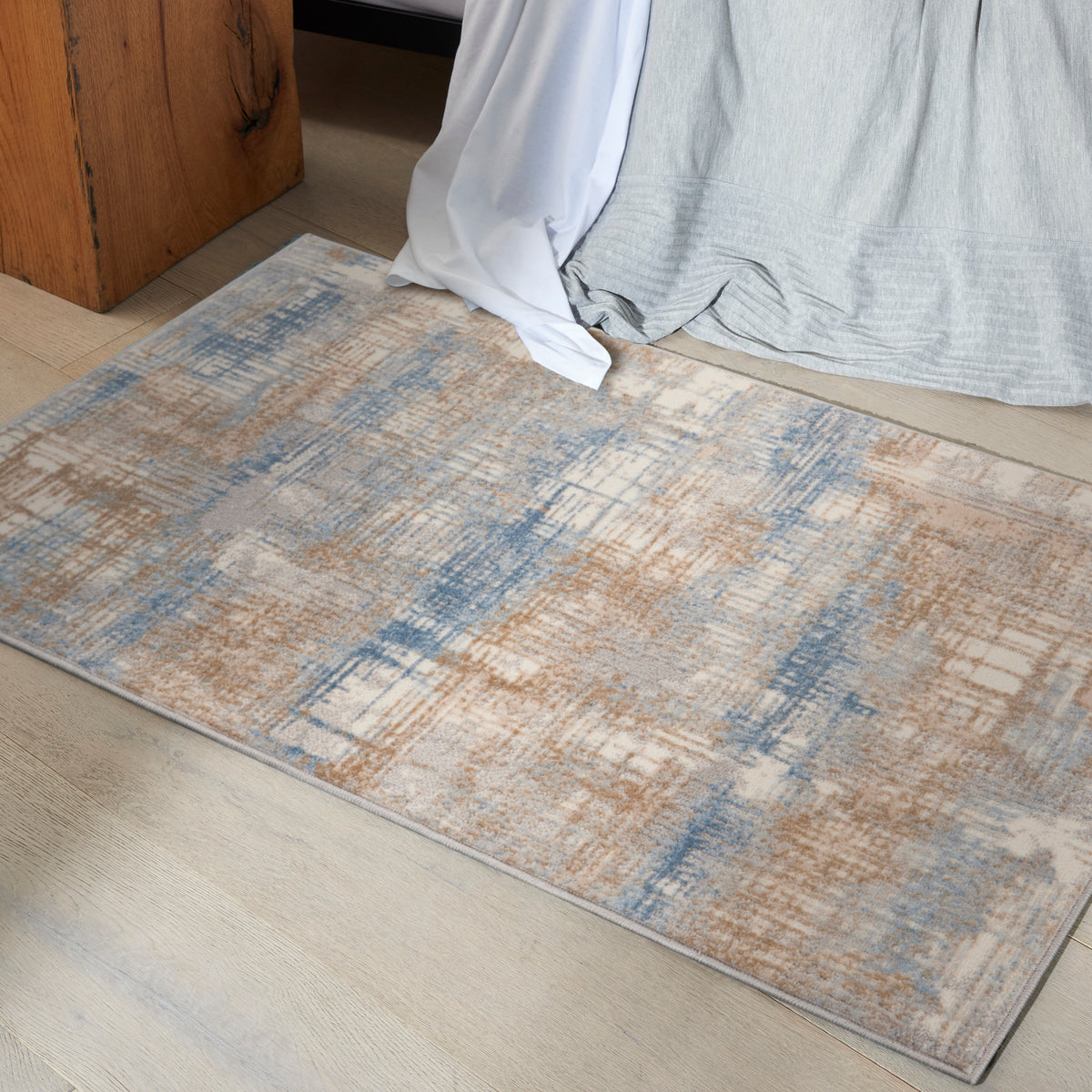 CK950 Rush CK951 Blue Beige Rug - room scene