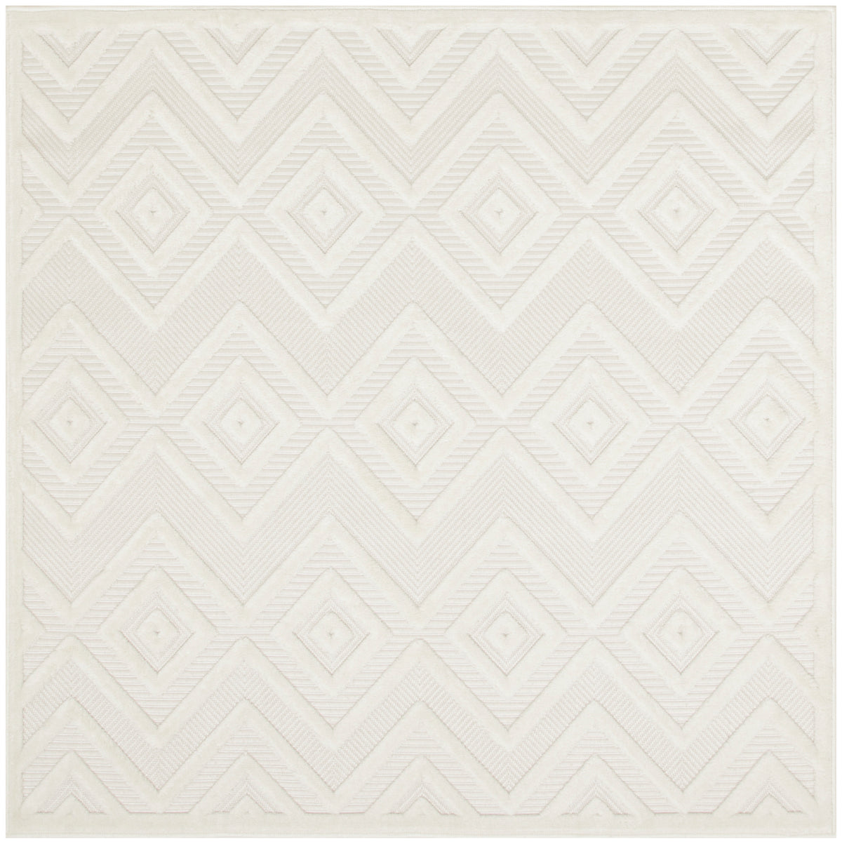 Versatile NRV01 Ivory White Rug - Square