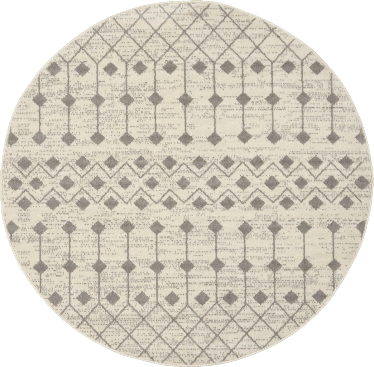 Grafix GRF37 Ivory Grey Rug - Round