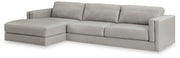 Amiata 2-Piece Sectional with Chaise Leather