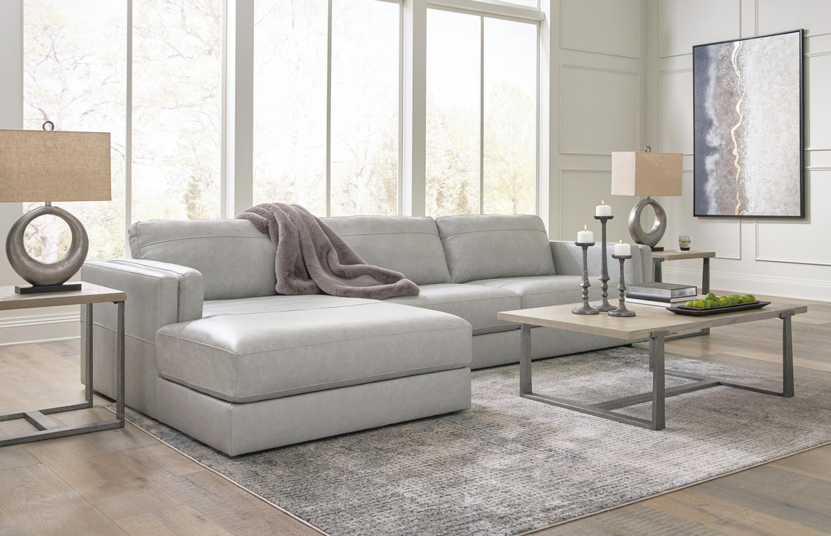 Amiata 2-Piece Sectional with Chaise Leather