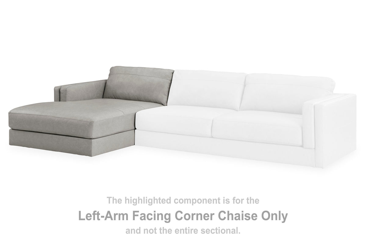 Amiata LAF Corner Chaise Leather