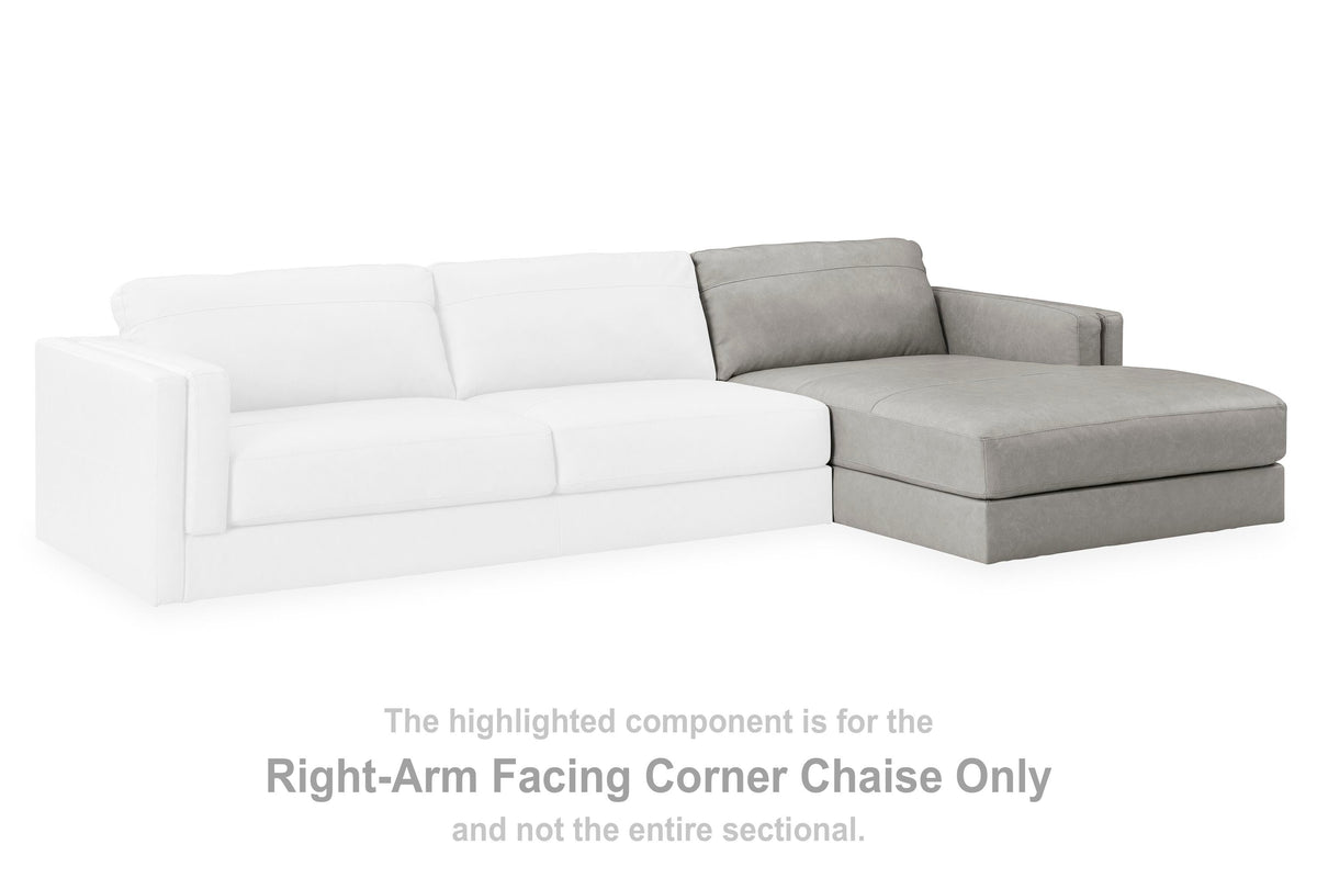 Amiata RAF Corner Chaise Leather