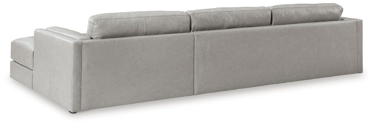 Amiata 2-Piece Sectional with Chaise Leather