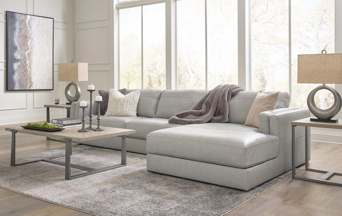 Amiata 2-Piece Sectional with Chaise Leather