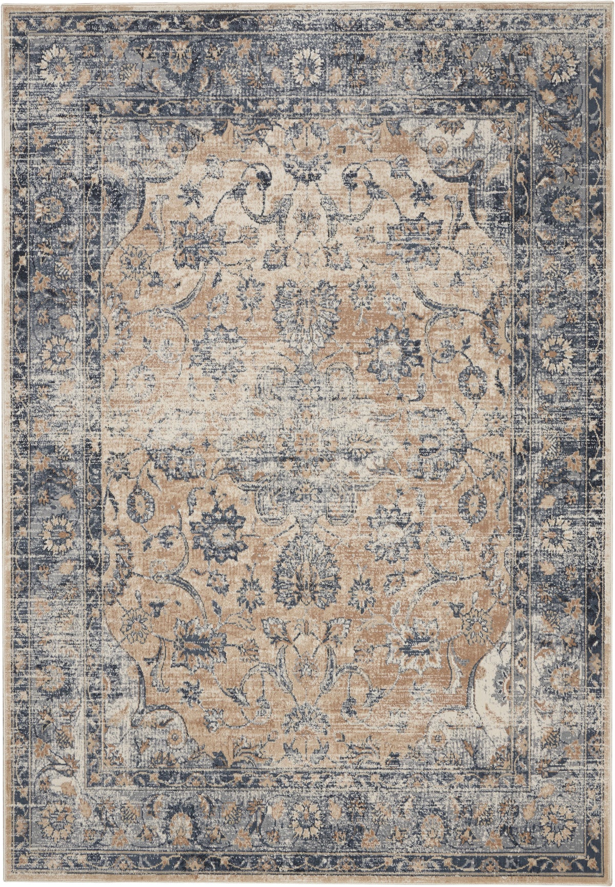 Malta MAI13 Blue Ivory Rug - Rectangle