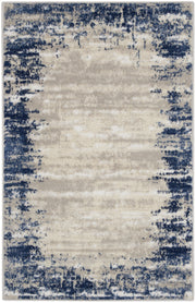 Cyrus CYR04 Ivory Navy Rug - Rectangle