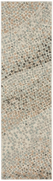 Marmara MRA02 Ivory Teal Grey Rug - Runner