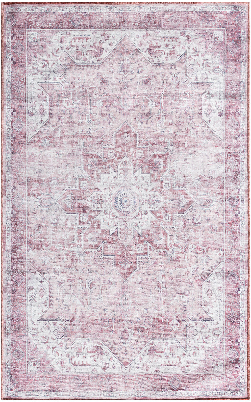 Nourison Washables NWB15 Pink Rug - Rectangle