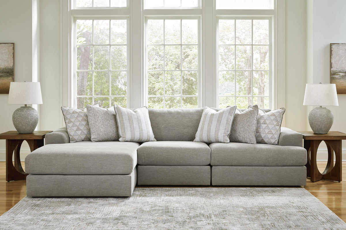 Avaliyah 3-Piece Sectional with Chaise Chenille