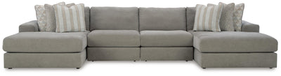 Avaliyah 4-Piece Double Chaise Sectional Chenille