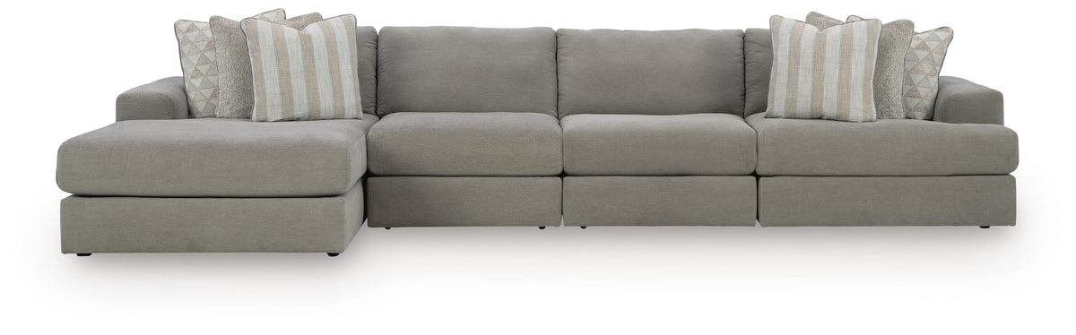 Avaliyah 4-Piece Sectional with Chaise Chenille