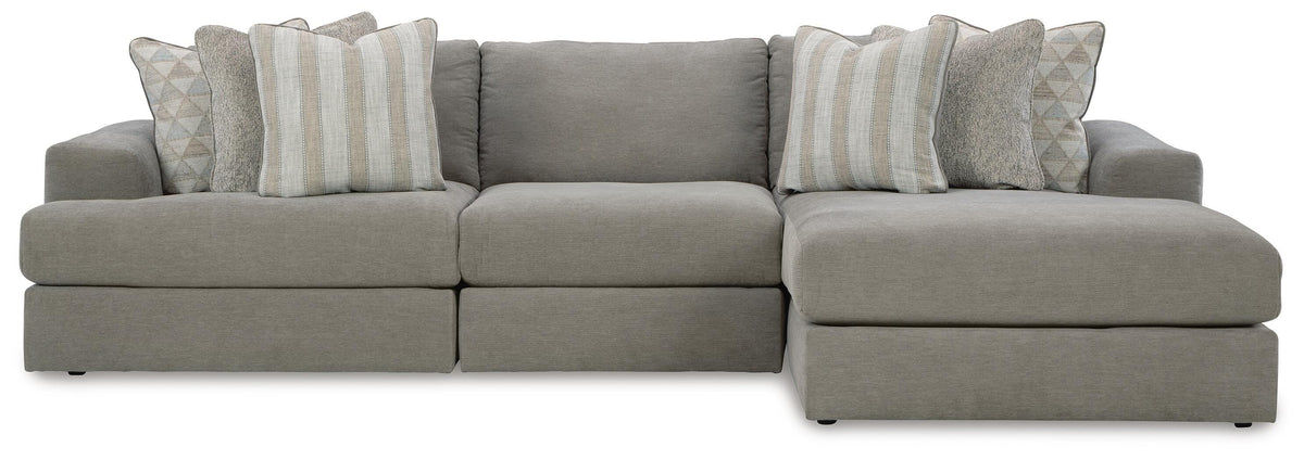 Avaliyah 3-Piece Sectional with Chaise Chenille