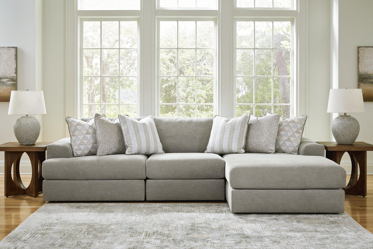 Avaliyah 3-Piece Sectional with Chaise Chenille