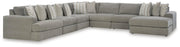 Avaliyah 7-Piece Sectional with Chaise Chenille