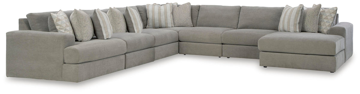 Avaliyah 7-Piece Sectional with Chaise Chenille