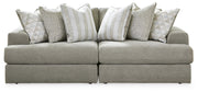 Avaliyah 2-Piece Sectional Loveseat Chenille