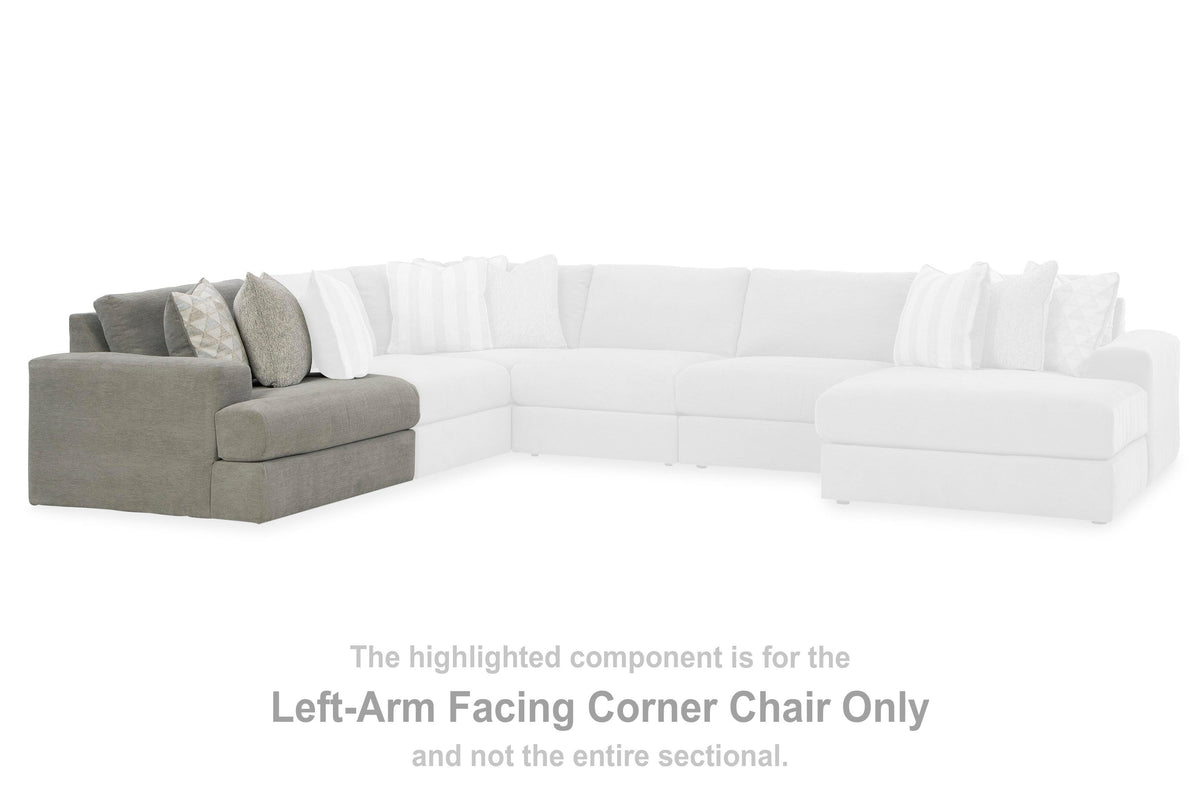 Avaliyah LAF Corner Chair Chenille