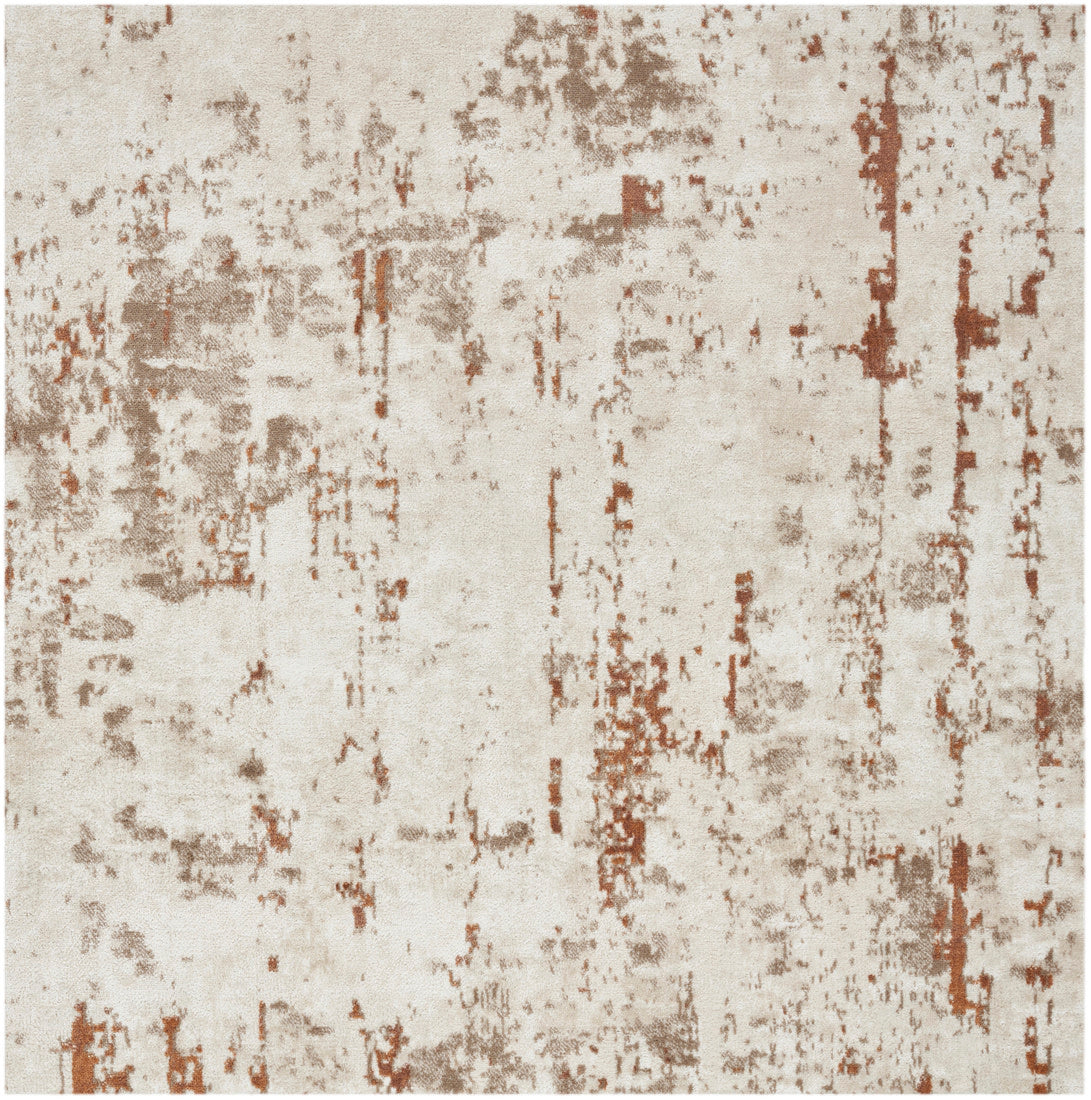 Quarry QUA01 Ivory Rust Rug - Square