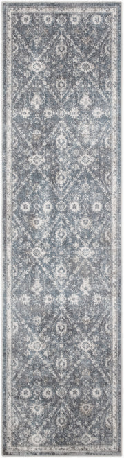 Astra Machine Washable ASW16 Dark Blue Rug - Runner