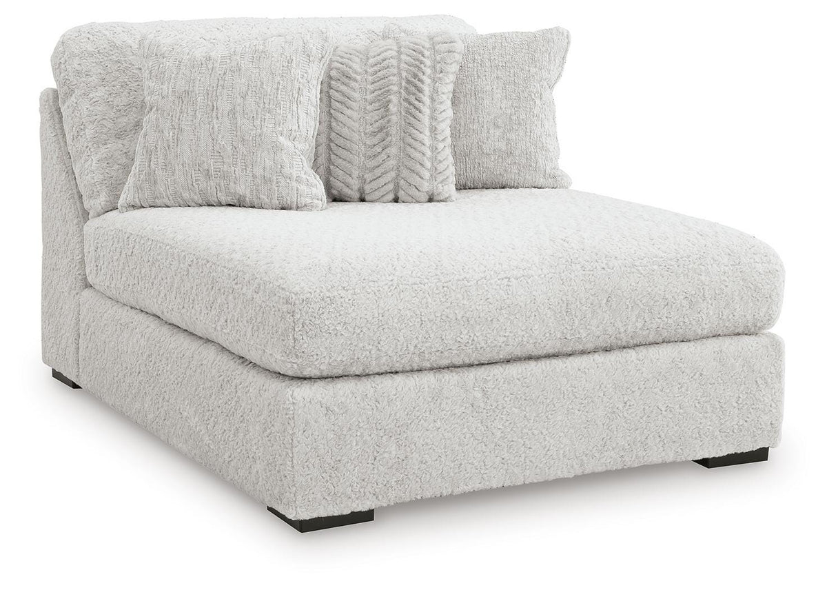 Cuddle Plush Oversized Armless Chaise Velvet Chenille