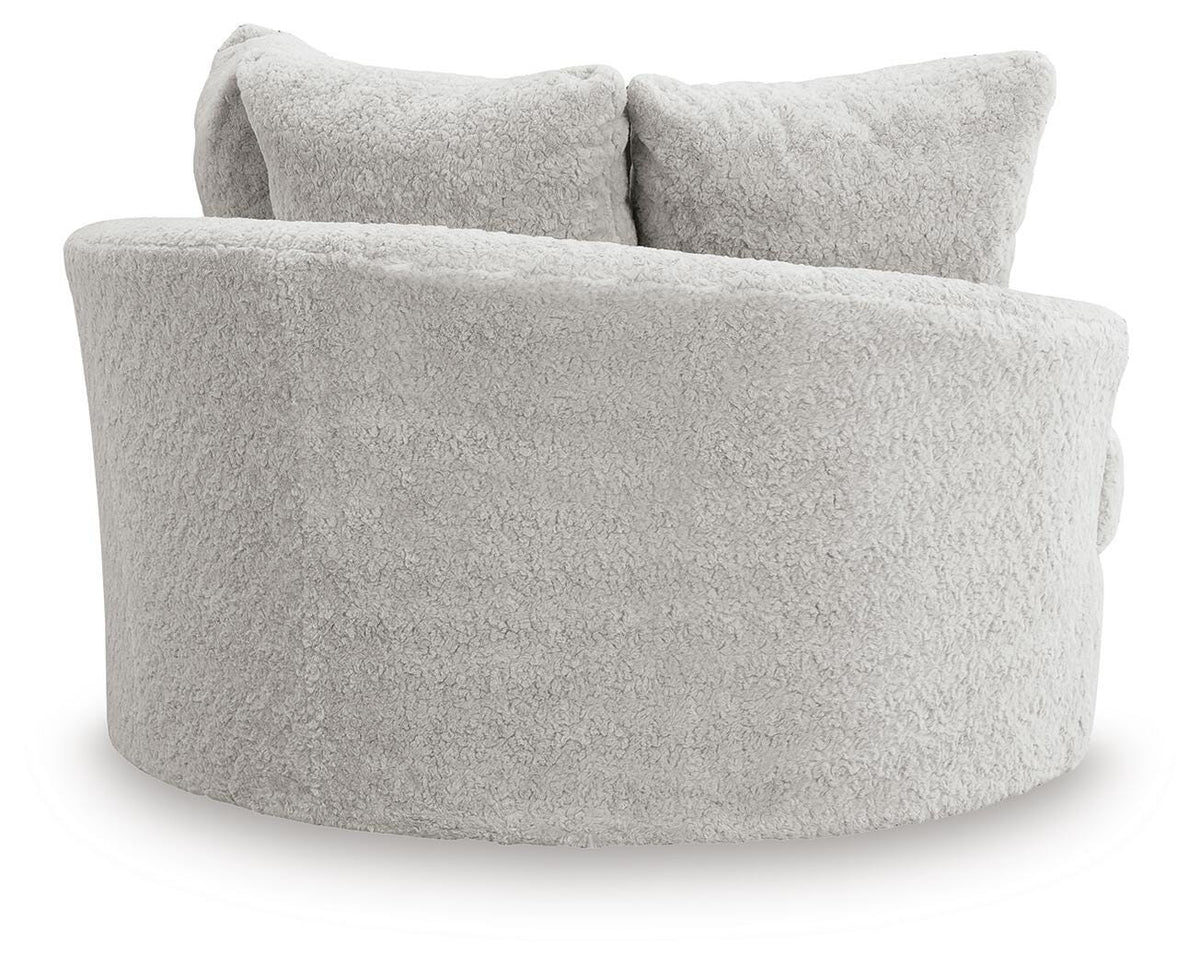 Cuddle Plush 3-Piece Sectional, Chair and Ottoman