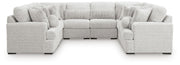 Cuddle Plush 8-Piece Sectional Velvet Chenille