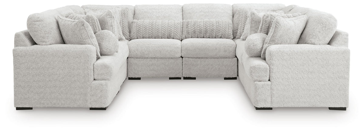 Cuddle Plush 8-Piece Sectional Velvet Chenille