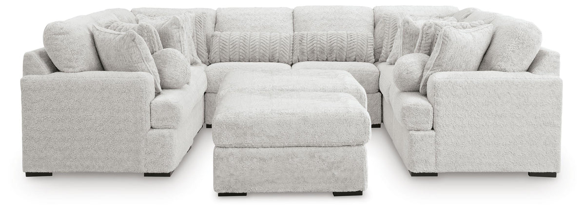 Cuddle Plush 10-Piece Sectional Velvet Chenille