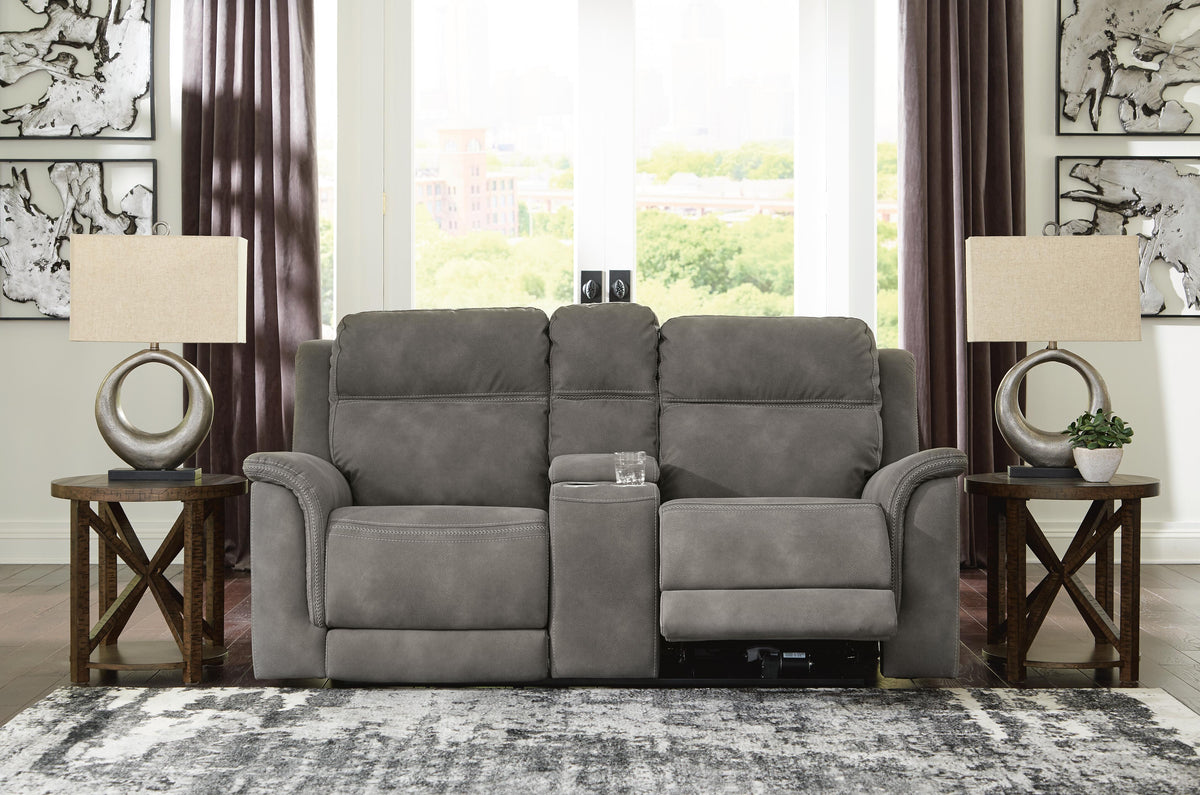 Next-Gen Durapella PWR REC Loveseat/CON/ADJ HDRST Microfiber