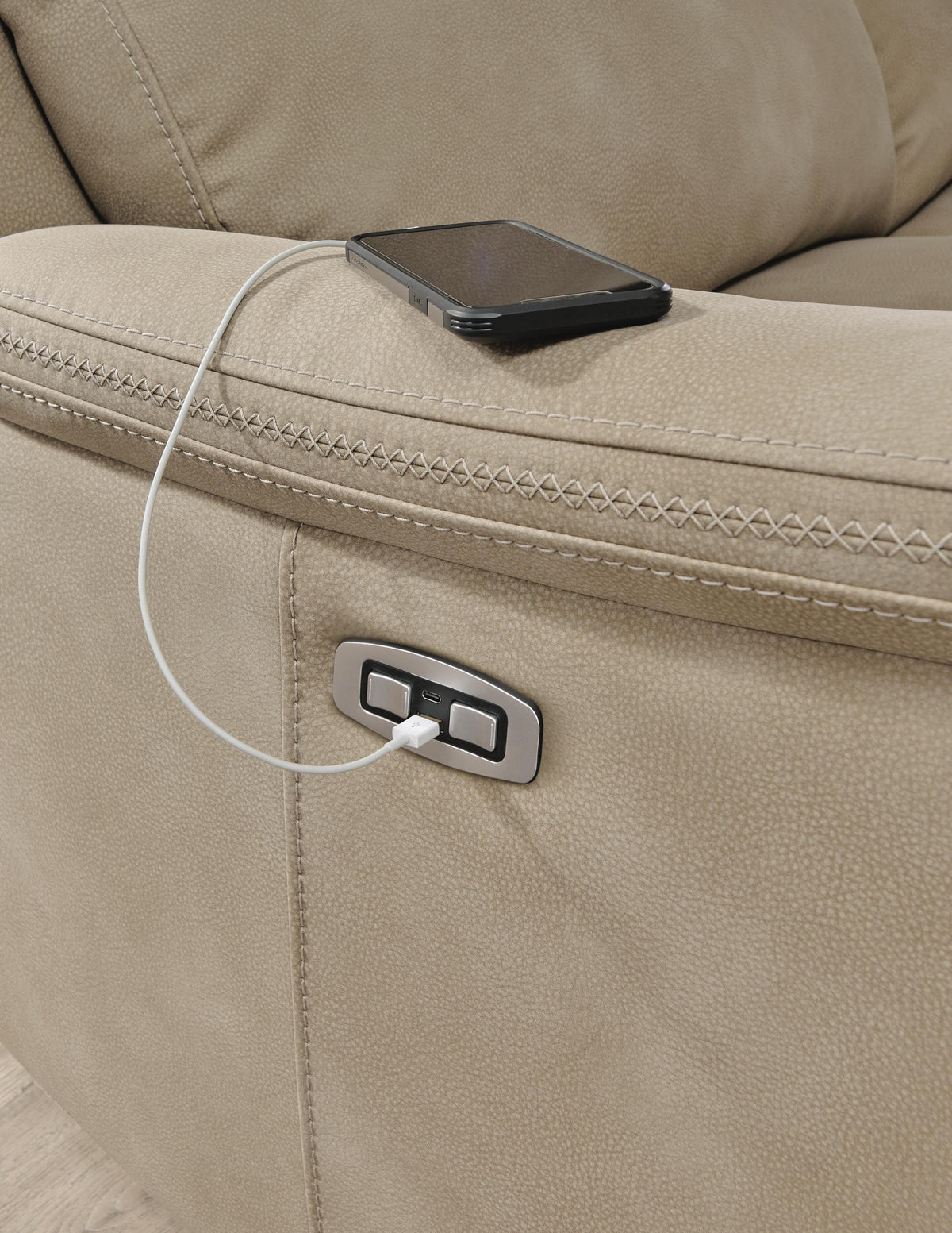 Next-Gen Durapella PWR Recliner/ADJ Headrest Microfiber