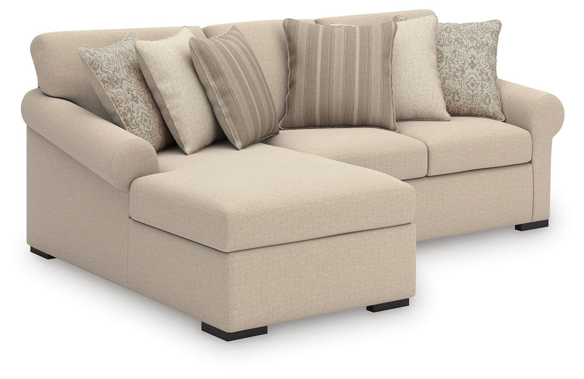 LadyMae 2-Piece Sectional with Chaise Next-Gen Nuvella™ Performance Fabric