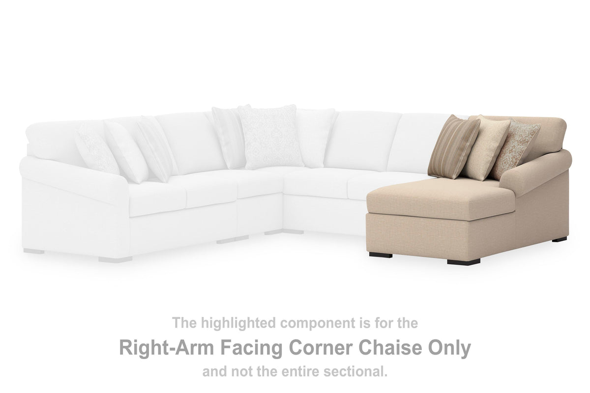 LadyMae RAF Corner Chaise Next-Gen Nuvella™ Performance Fabric
