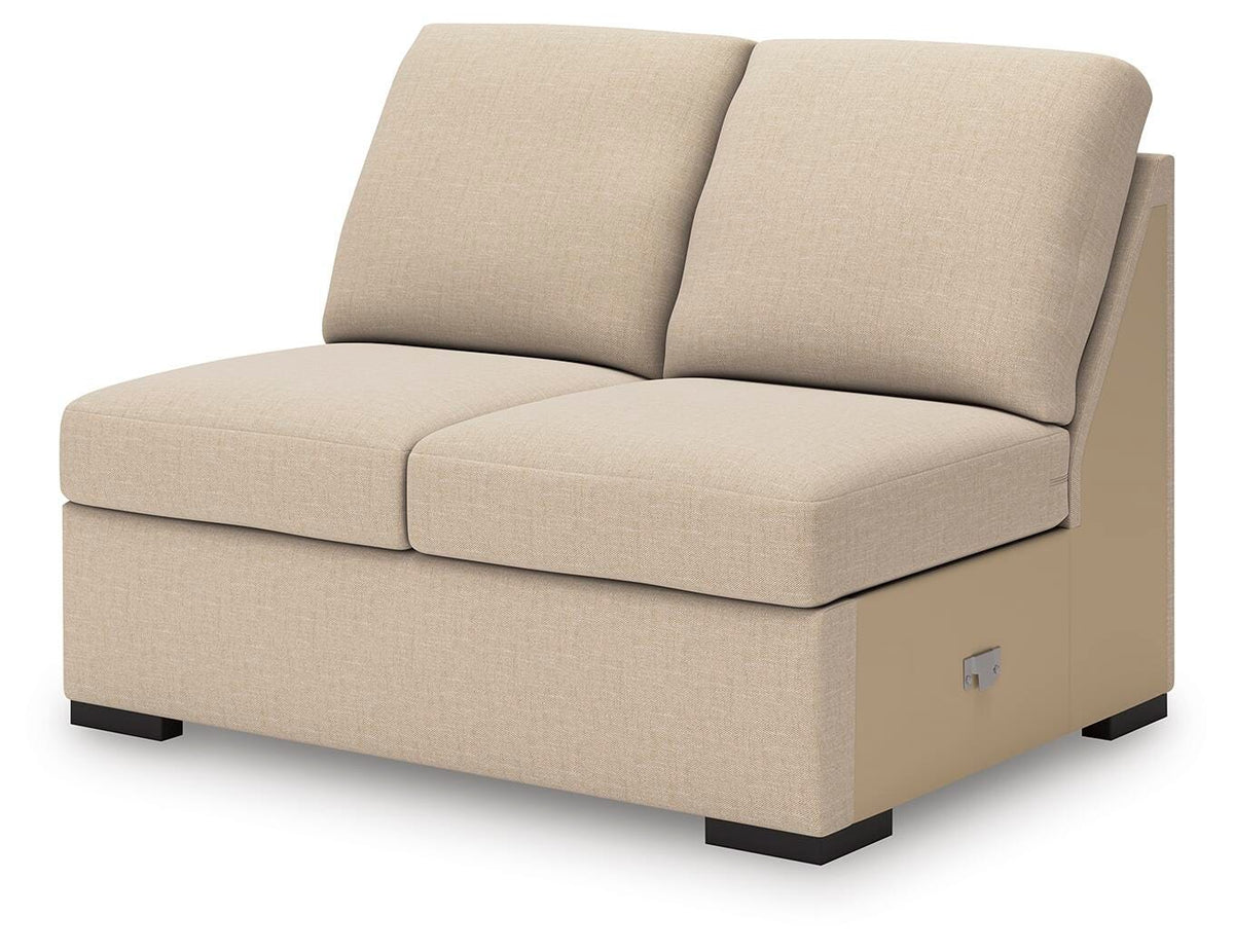 LadyMae Armless Loveseat Next-Gen Nuvella™ Performance Fabric